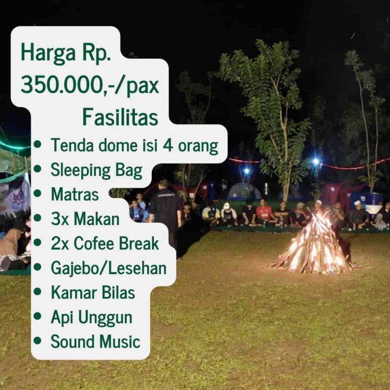 harga camping rafting bogor terbaik