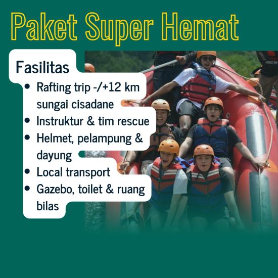 harga paket super hemat Rafting bogor cisadane