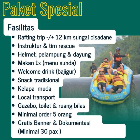 harga paket spesial Rafting bogor cisadane